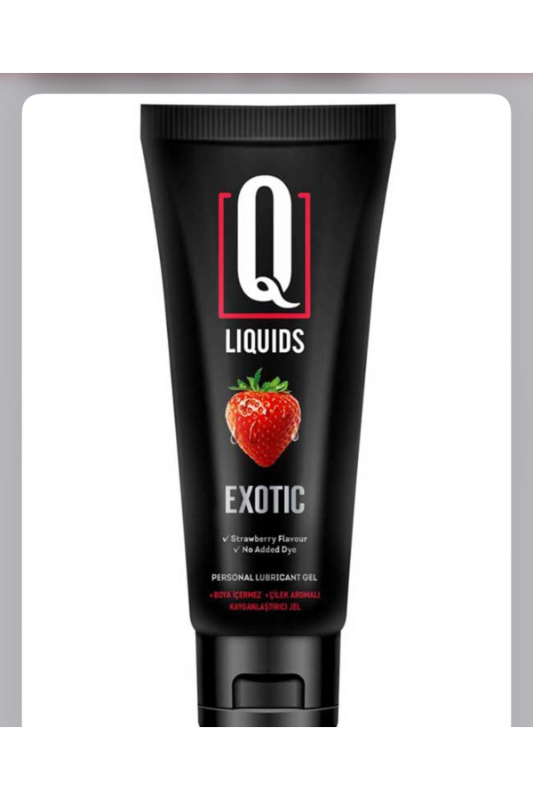 Q Liquids Exotic Çilek Aromalı Kayganlaştırıcı Jel 200ML