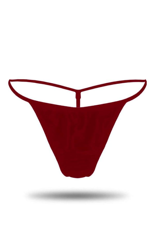 Saten Tanga Bordo  